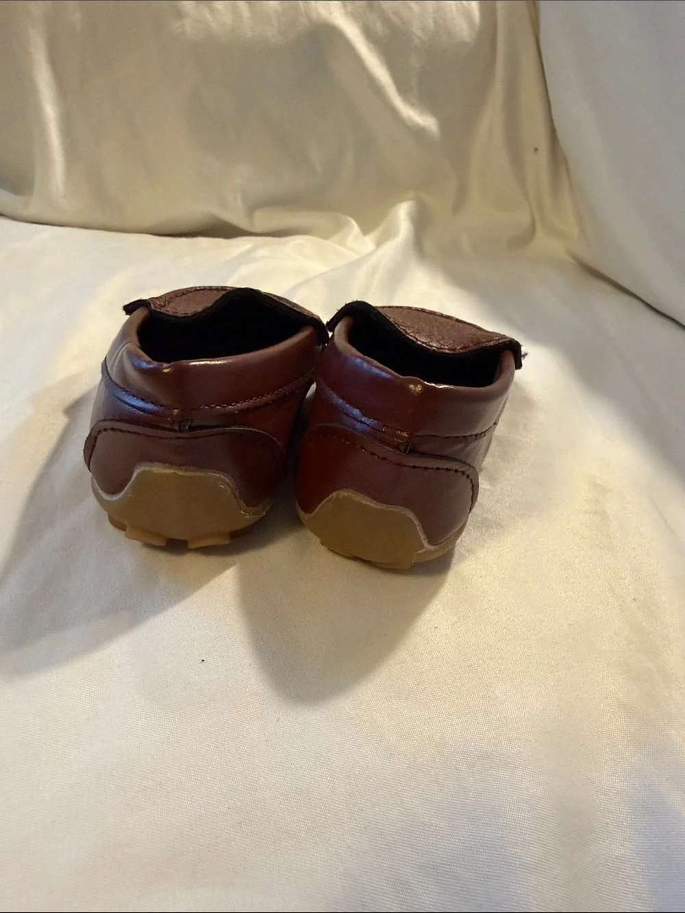 Kids Brown Moccasin Slip-On Shoes